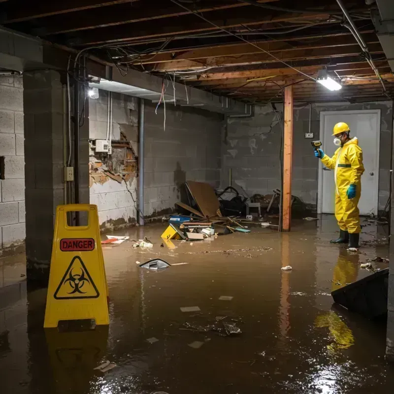 Flooded Basement Electrical Hazard in City of Salem, VA Property